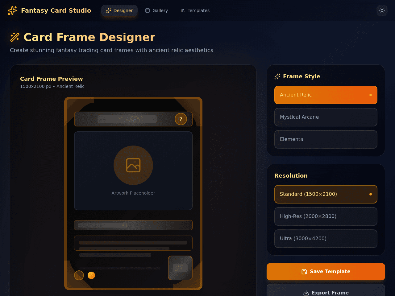 Arcane Card Forge