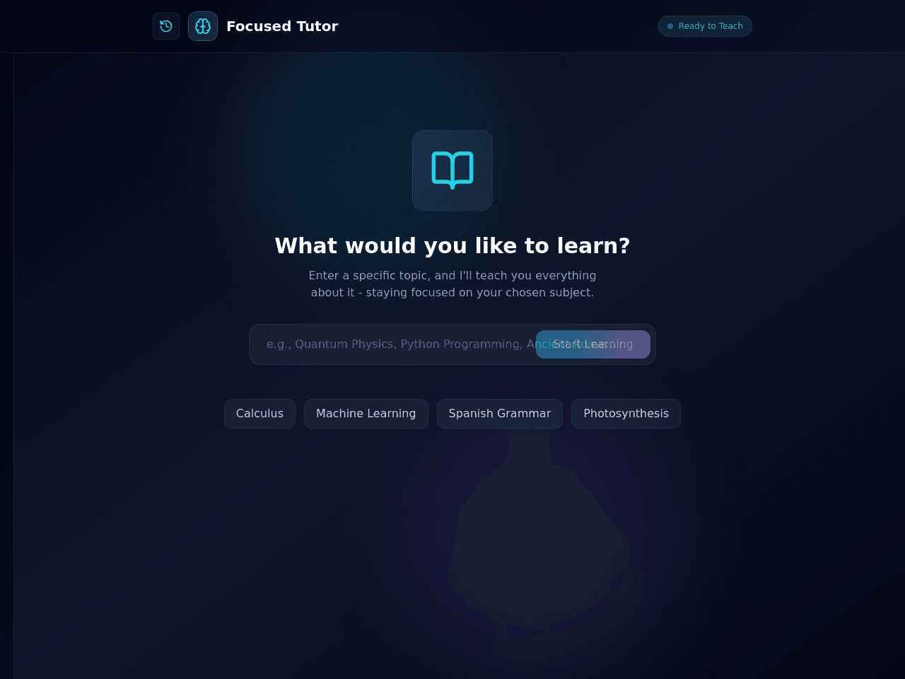 Topic Tutor Studio