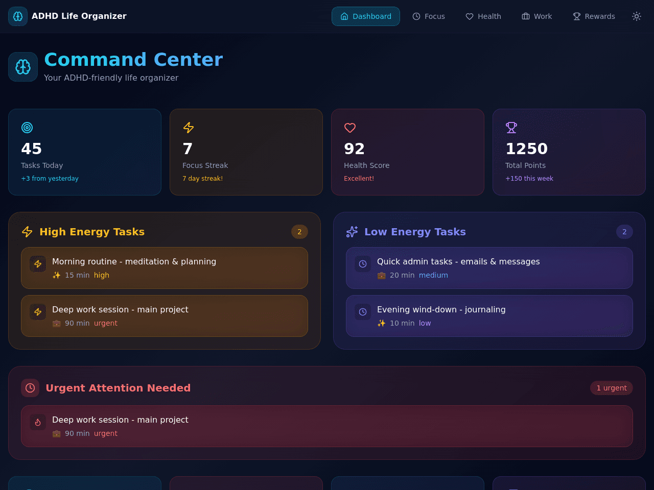 Focus Flow Planner