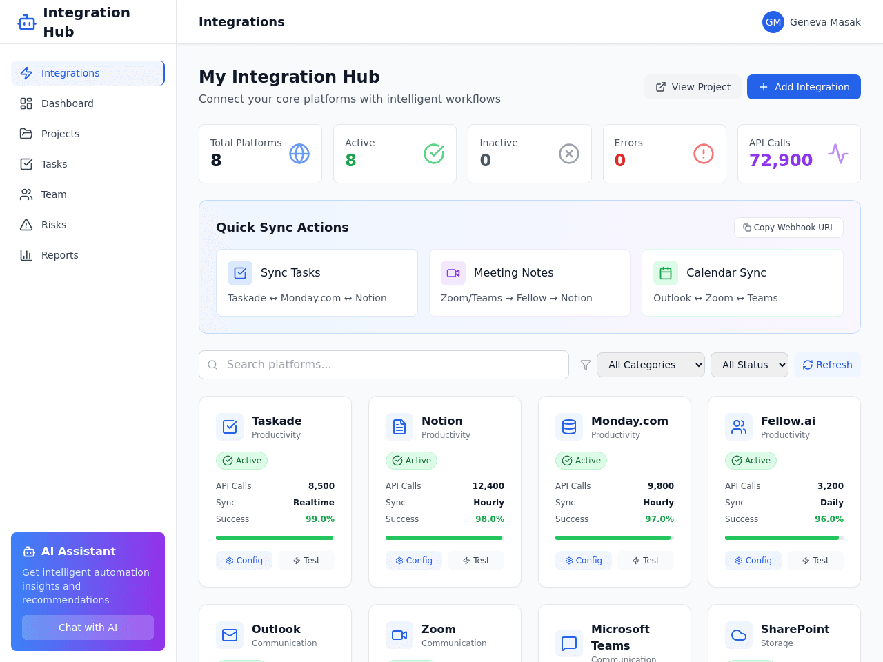 Project Insight Dashboard