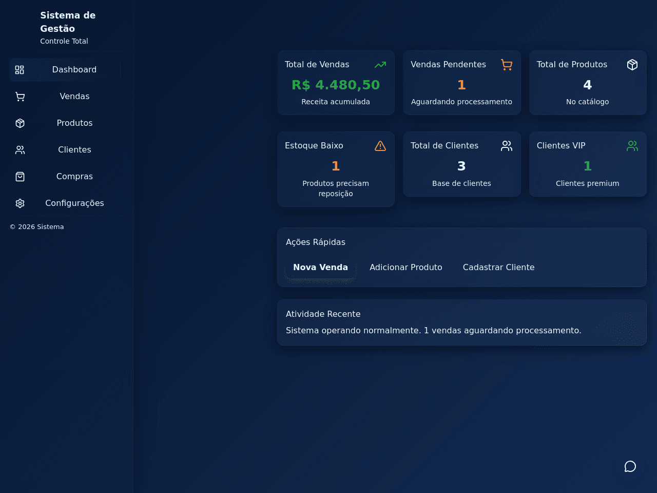 Midnight Dashboard