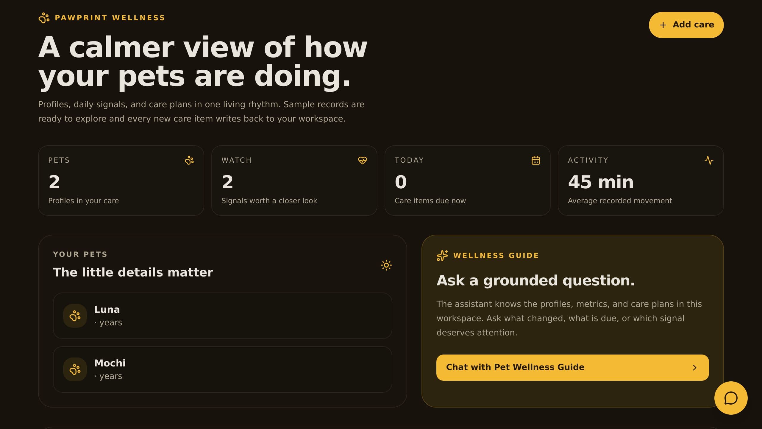 Pet Care Portal