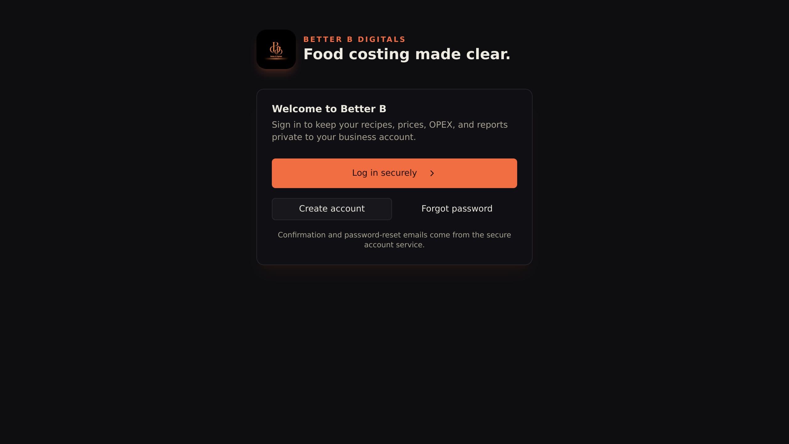 Food Costing & Pricing System