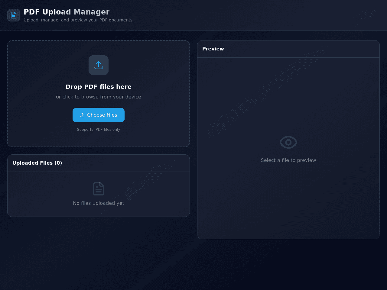 PDF Upload Portal