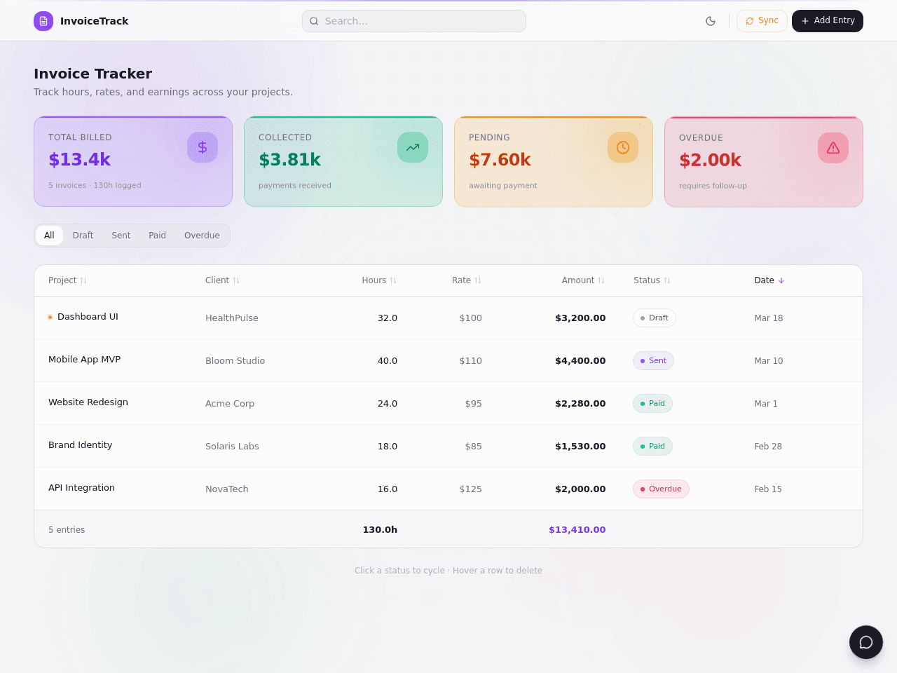 Invoice Tracker