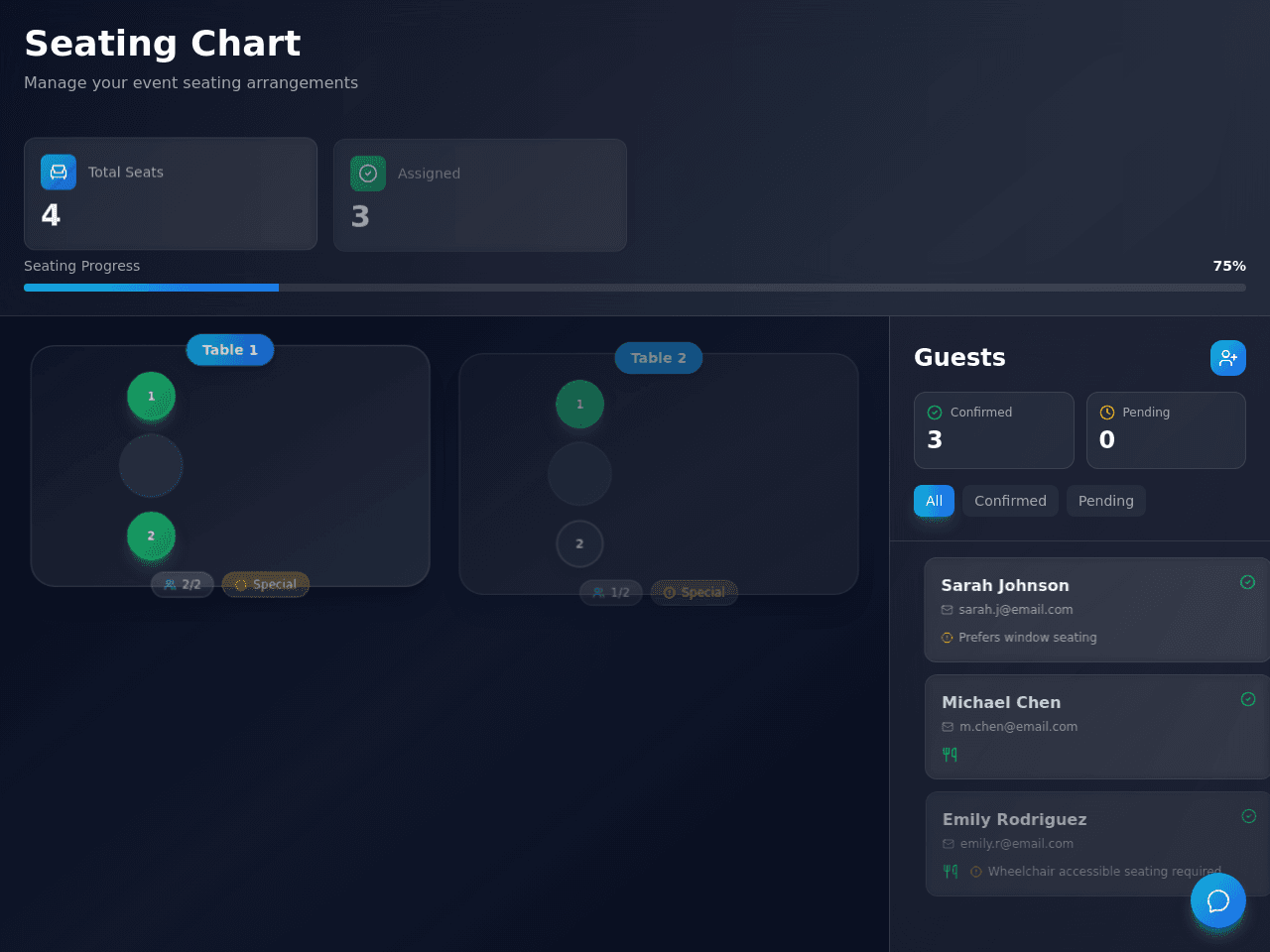 Seating Chart Planner