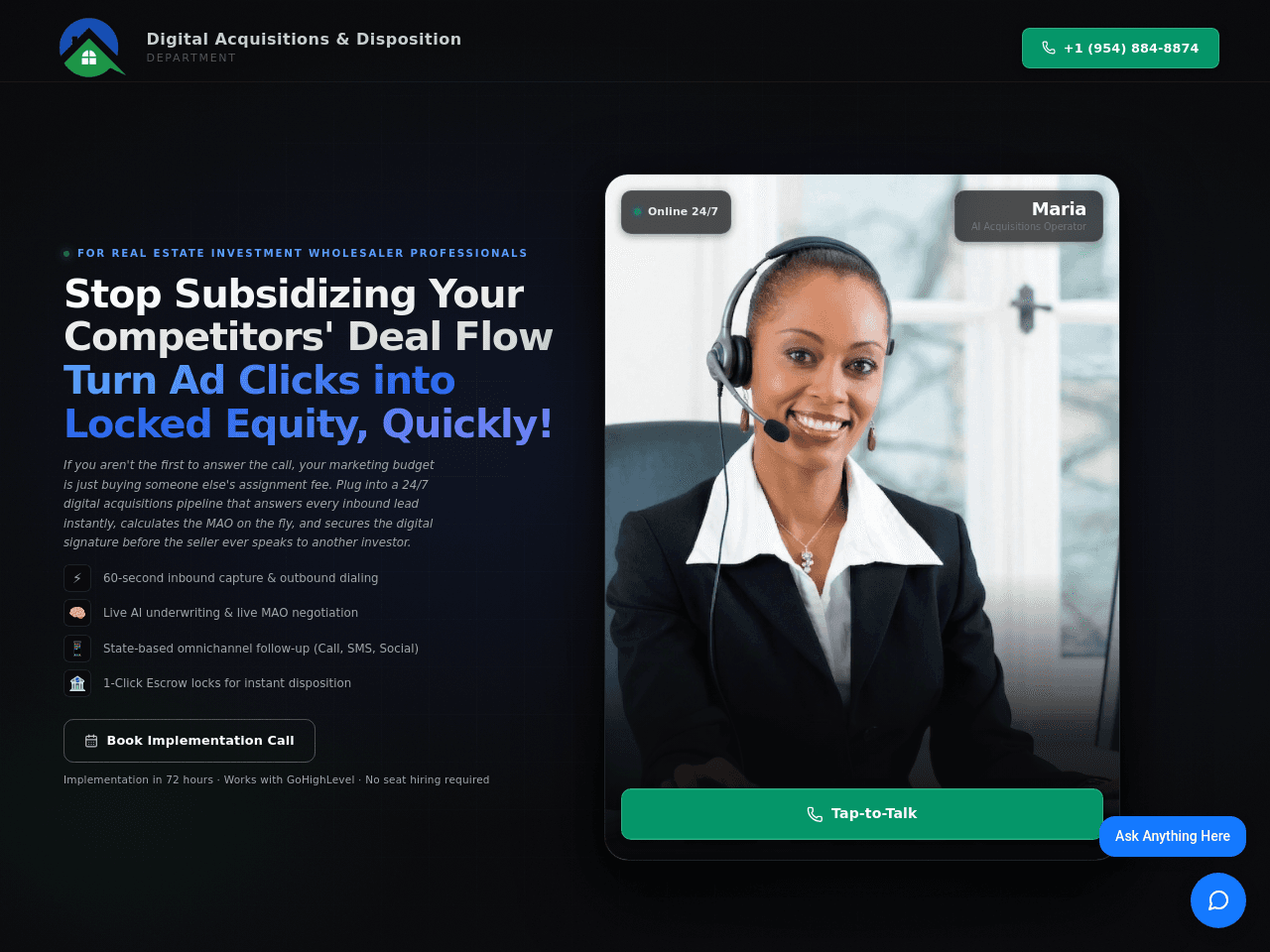 Ad Click into Locked Equity