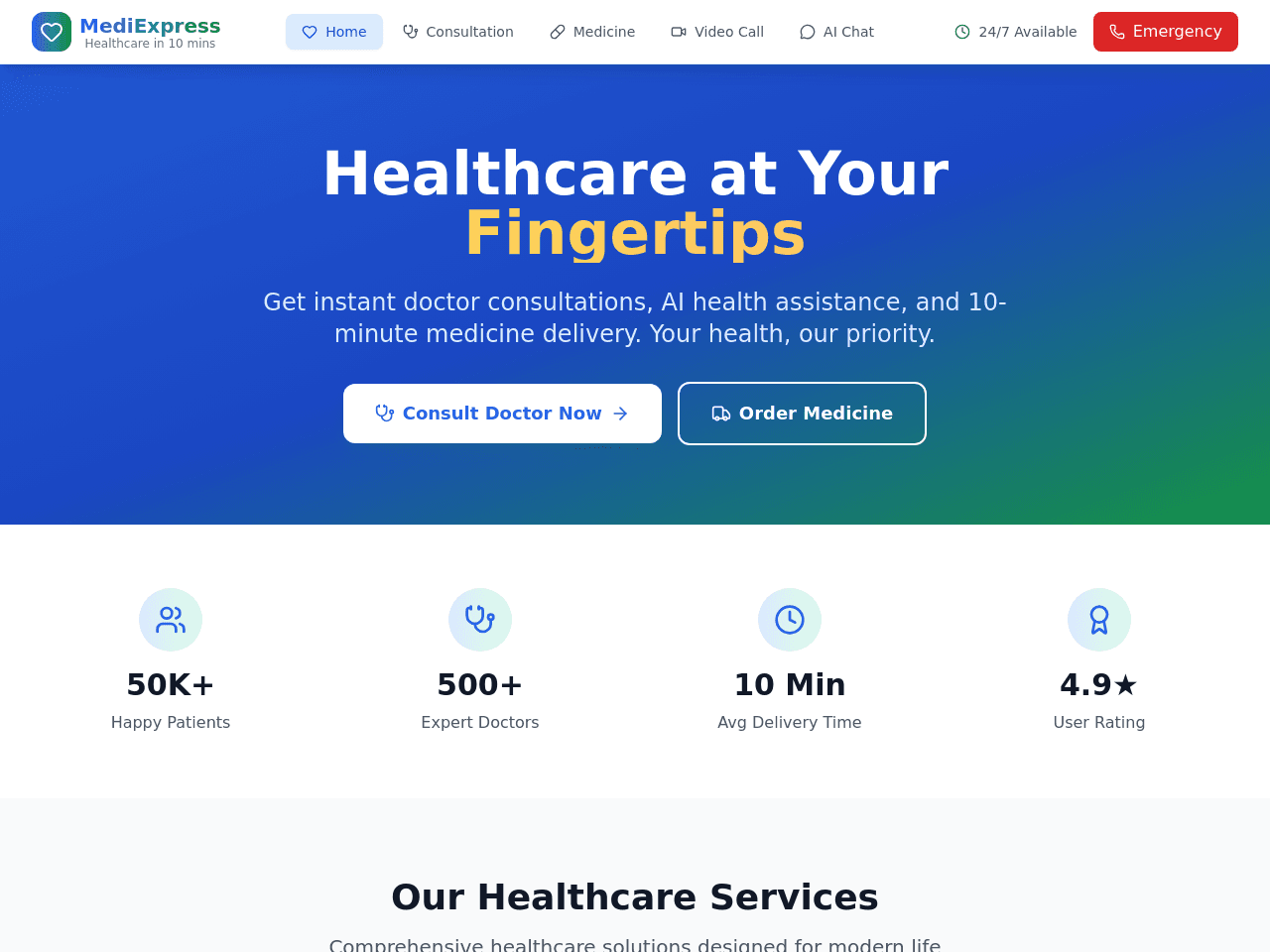 MediQuick Connect