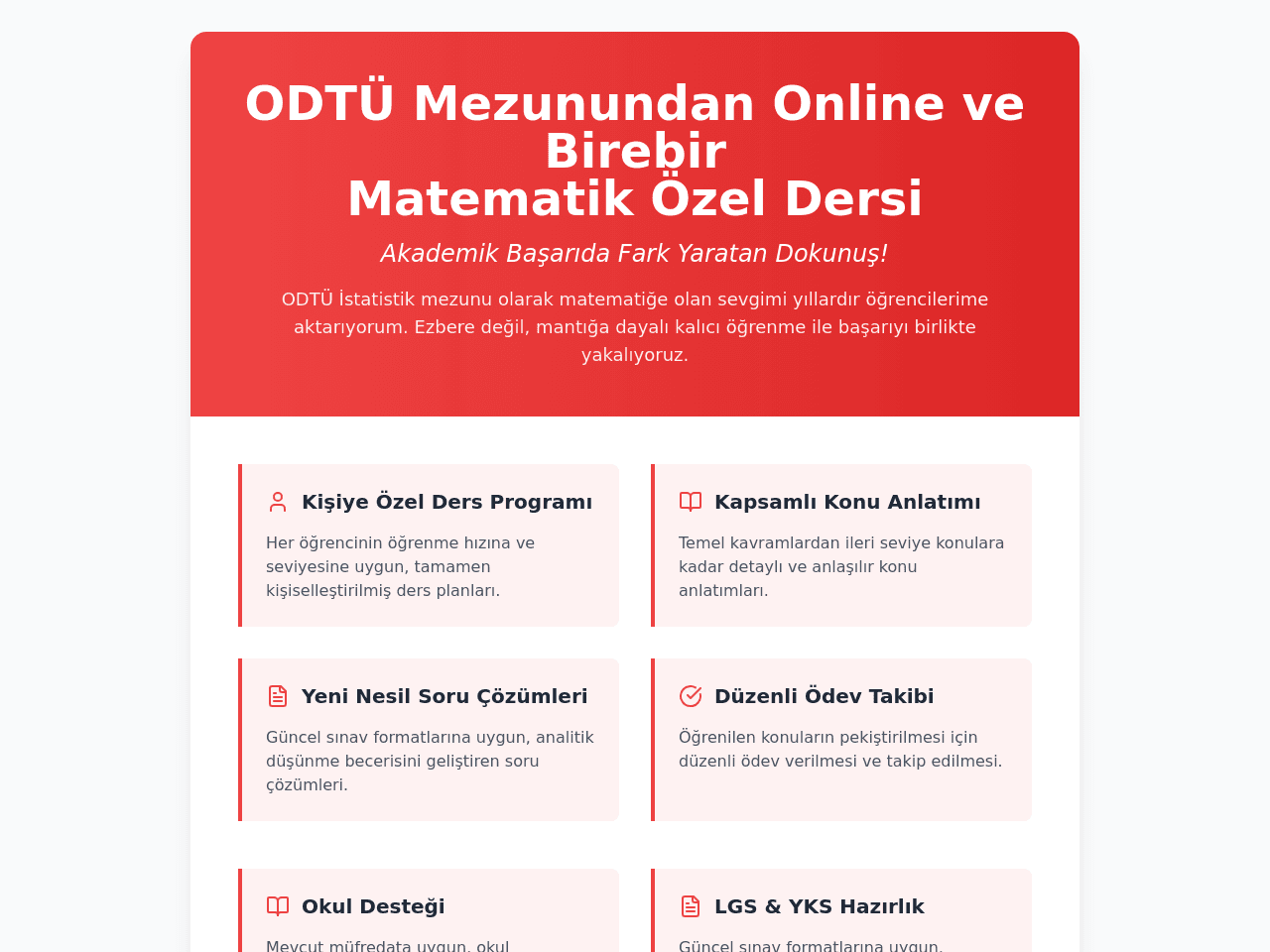 Mathematics Tutor
