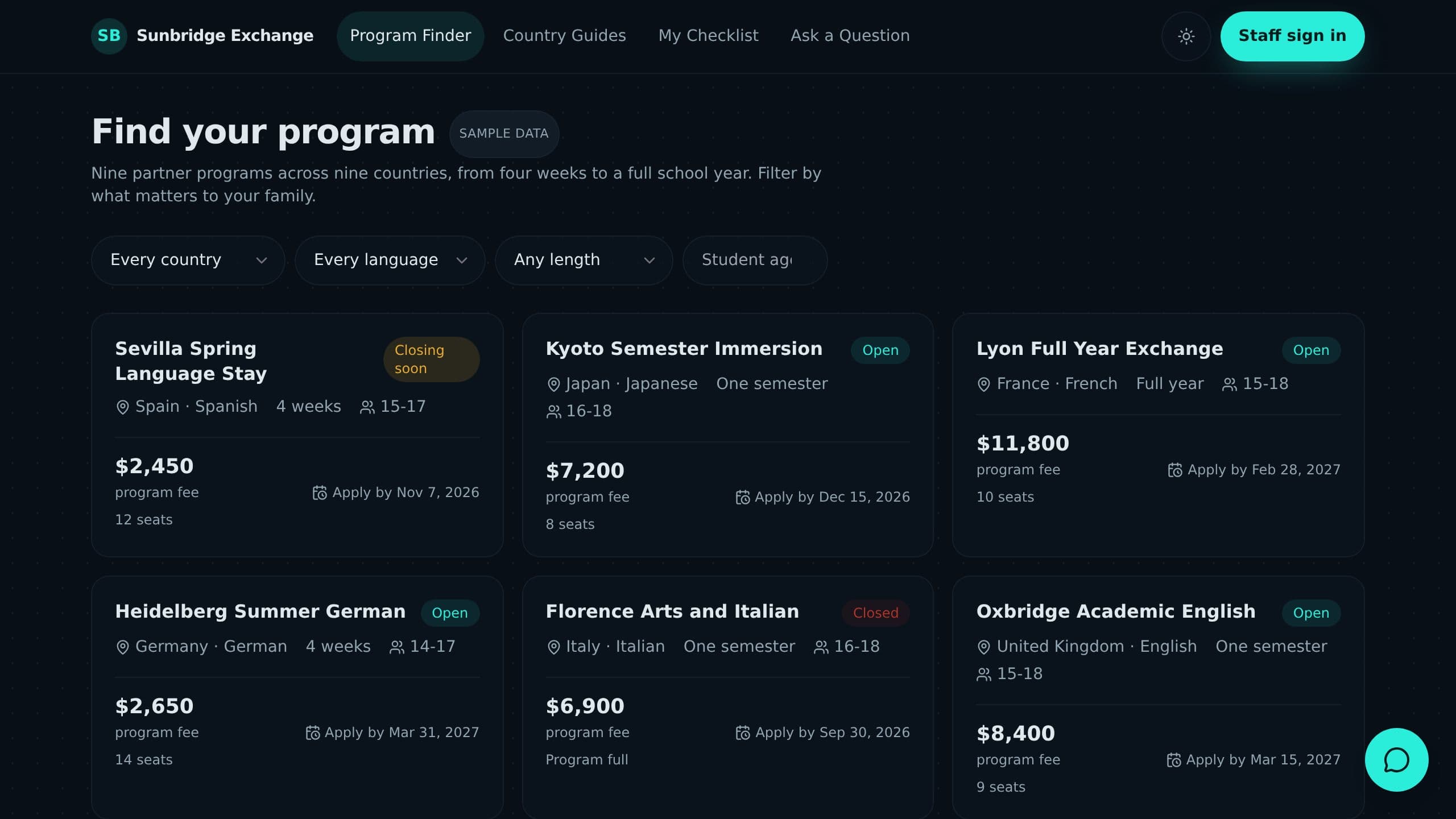 Study Abroad Planner preview
