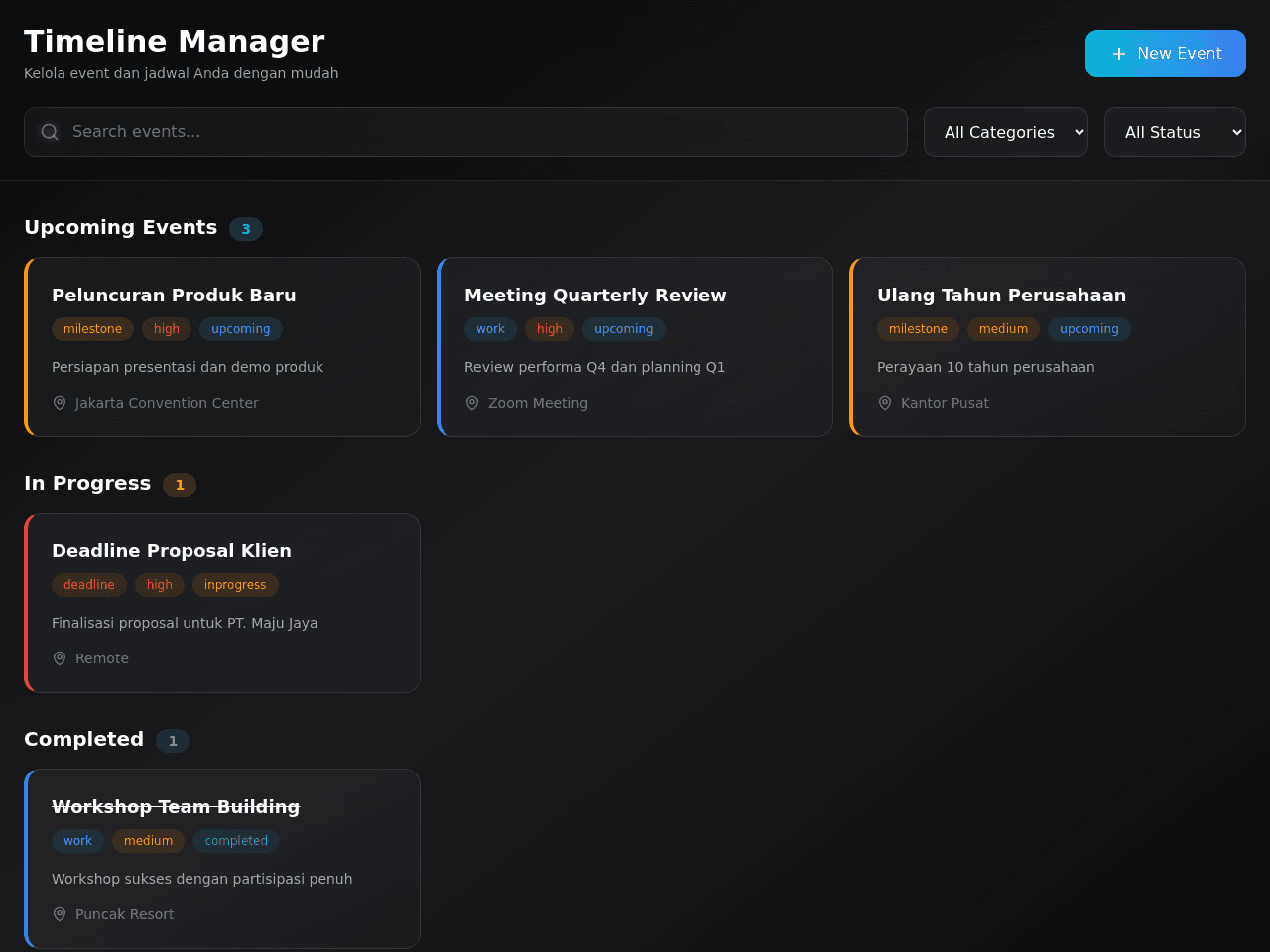 Timeline Assistant