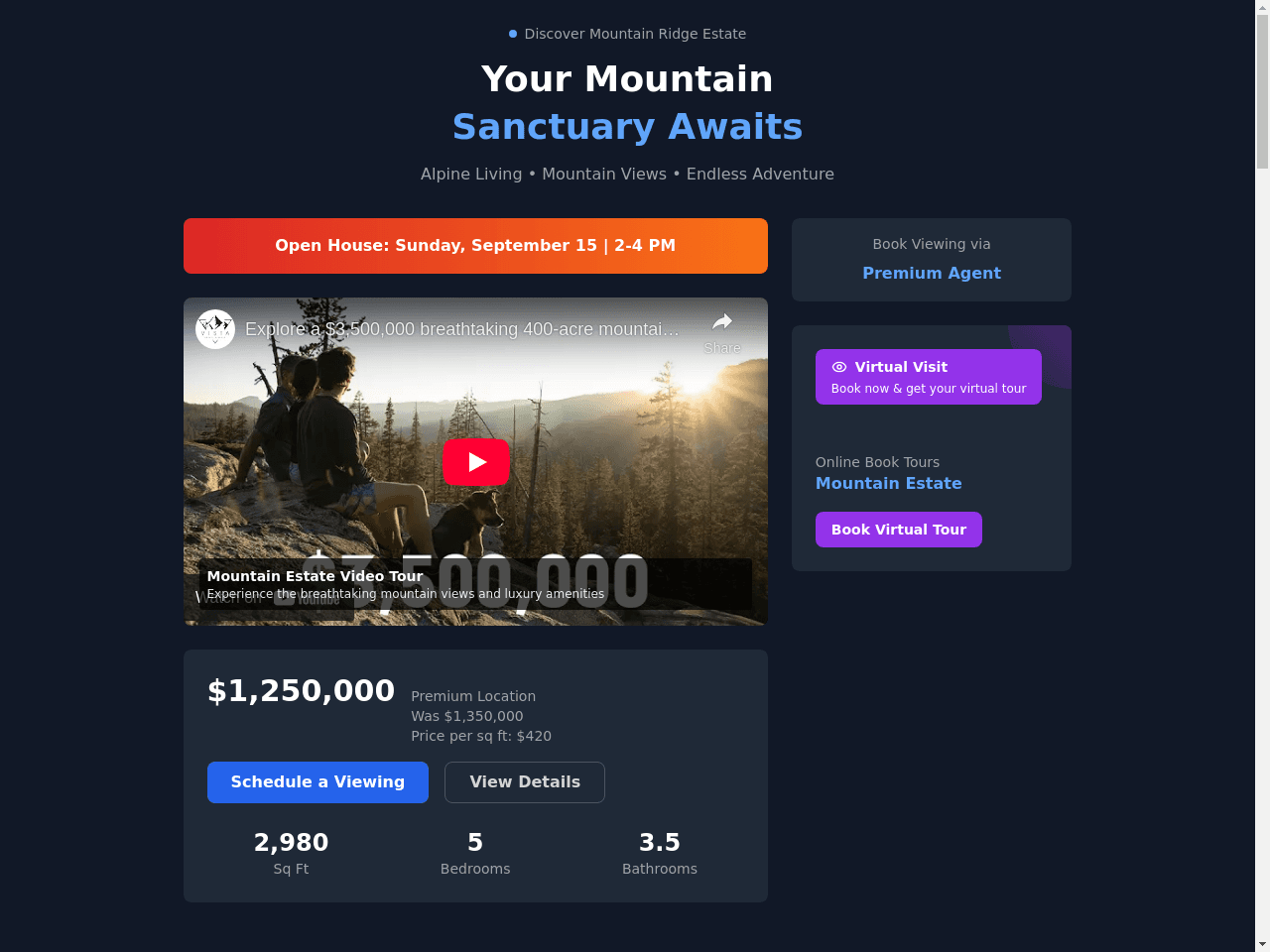 Real Estate Landing Page