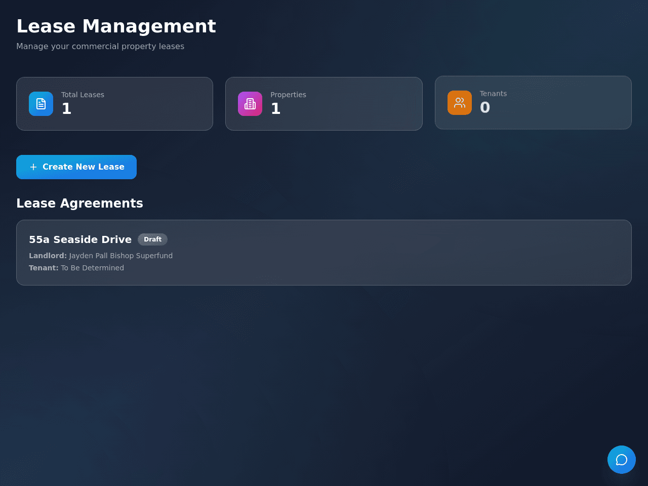 Lease Contract Dashboard