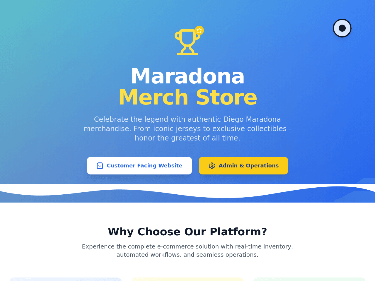 Maradona Merch Flow