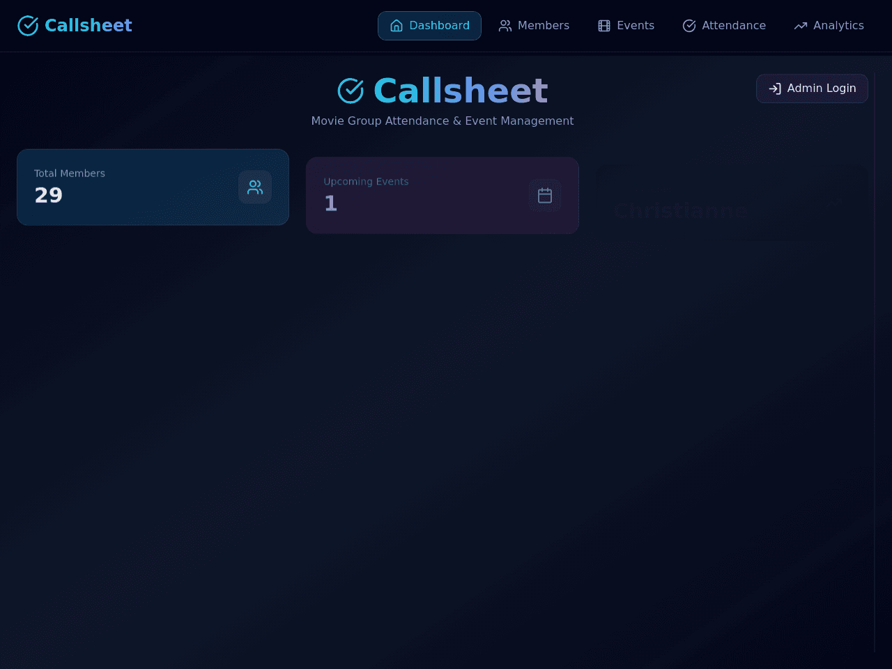 Callsheet