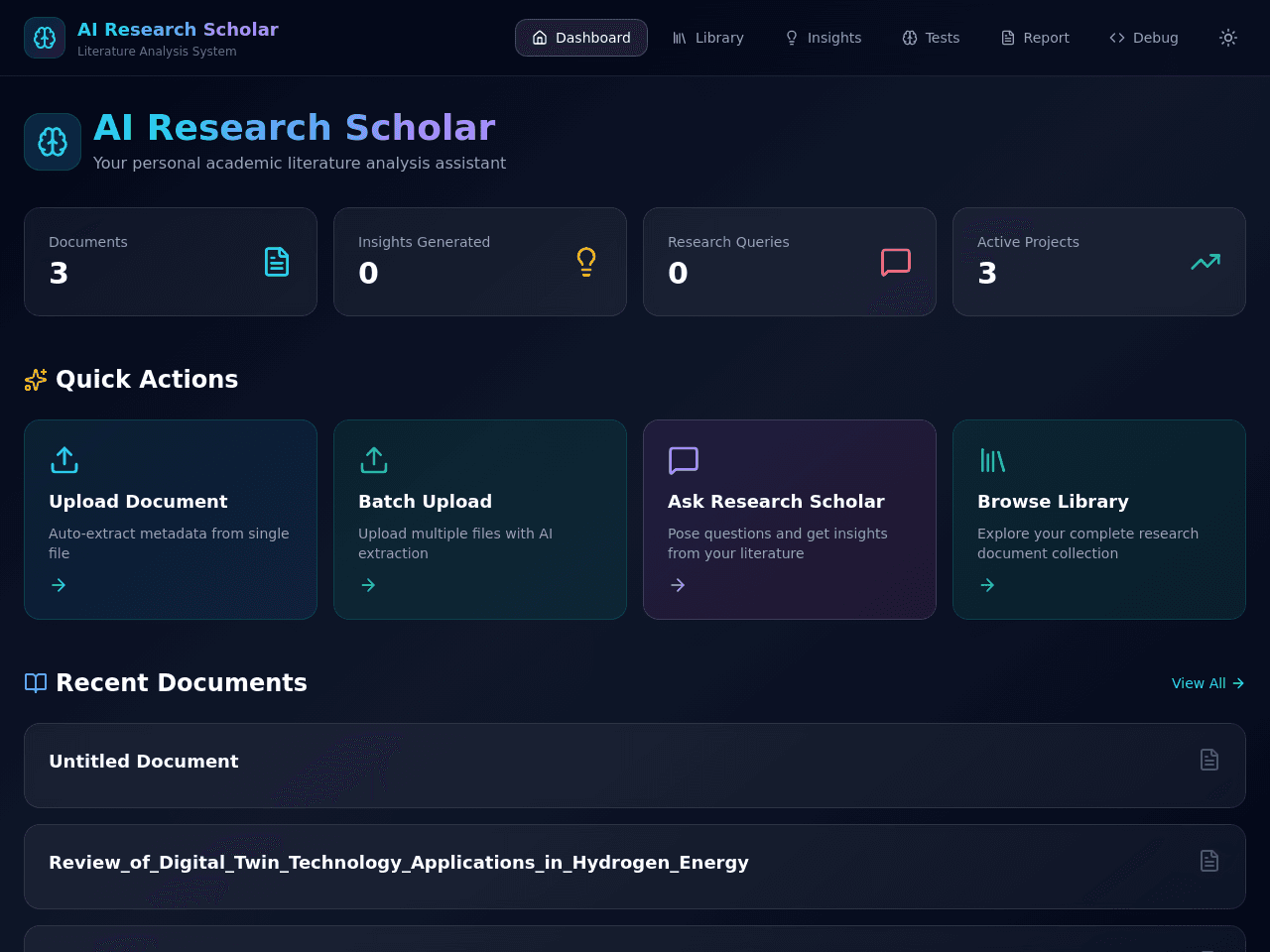 Research Scholar Portal