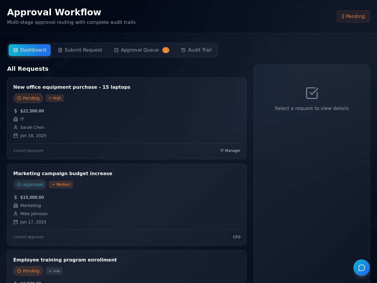 Approval Flow Tracker