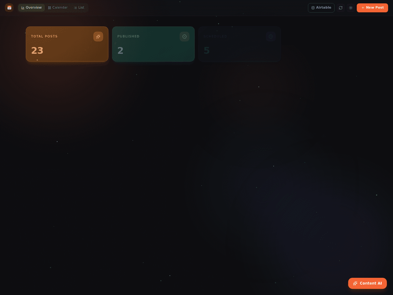 Content Calendar Planner