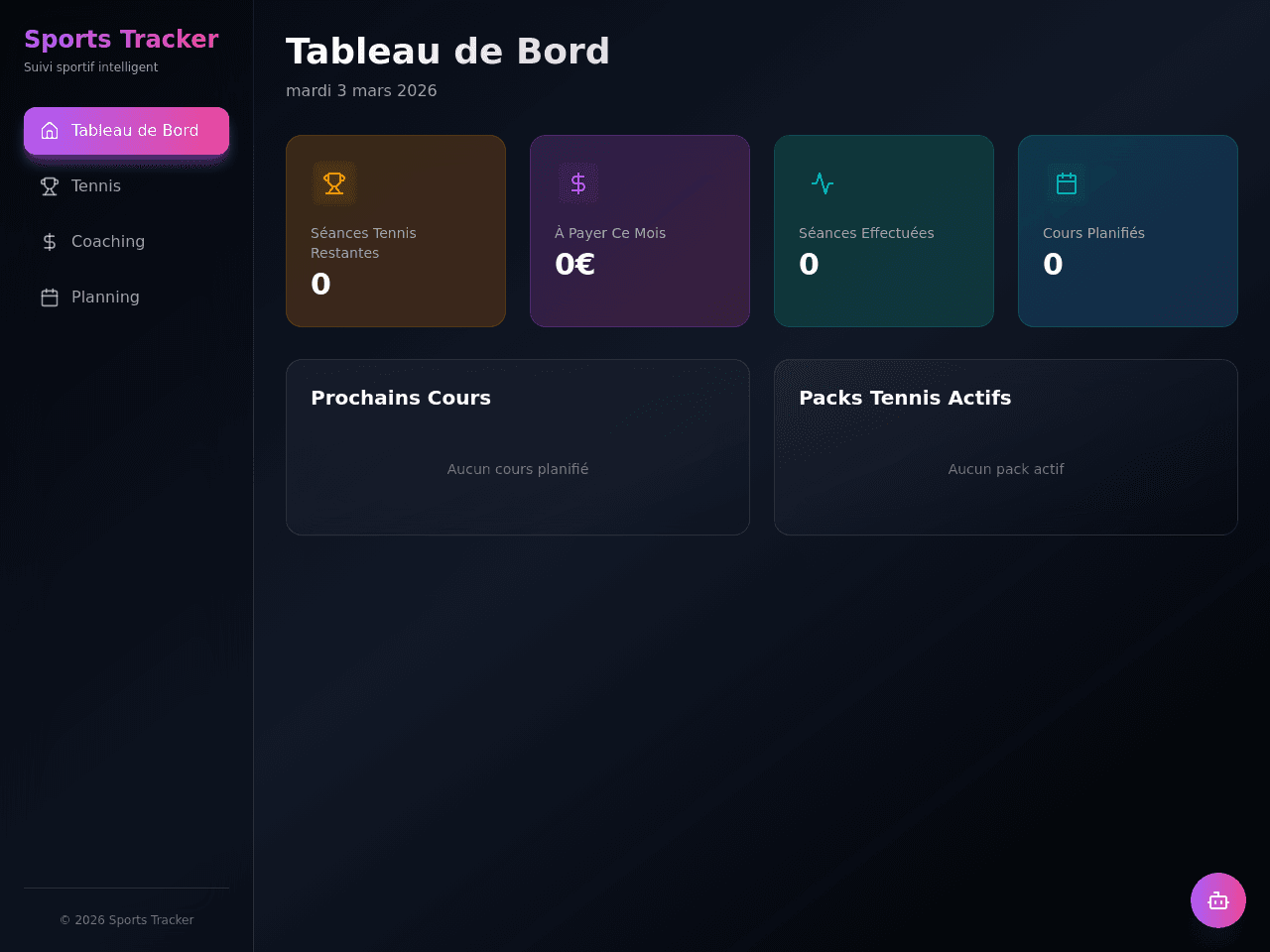 Sport Session Tracker