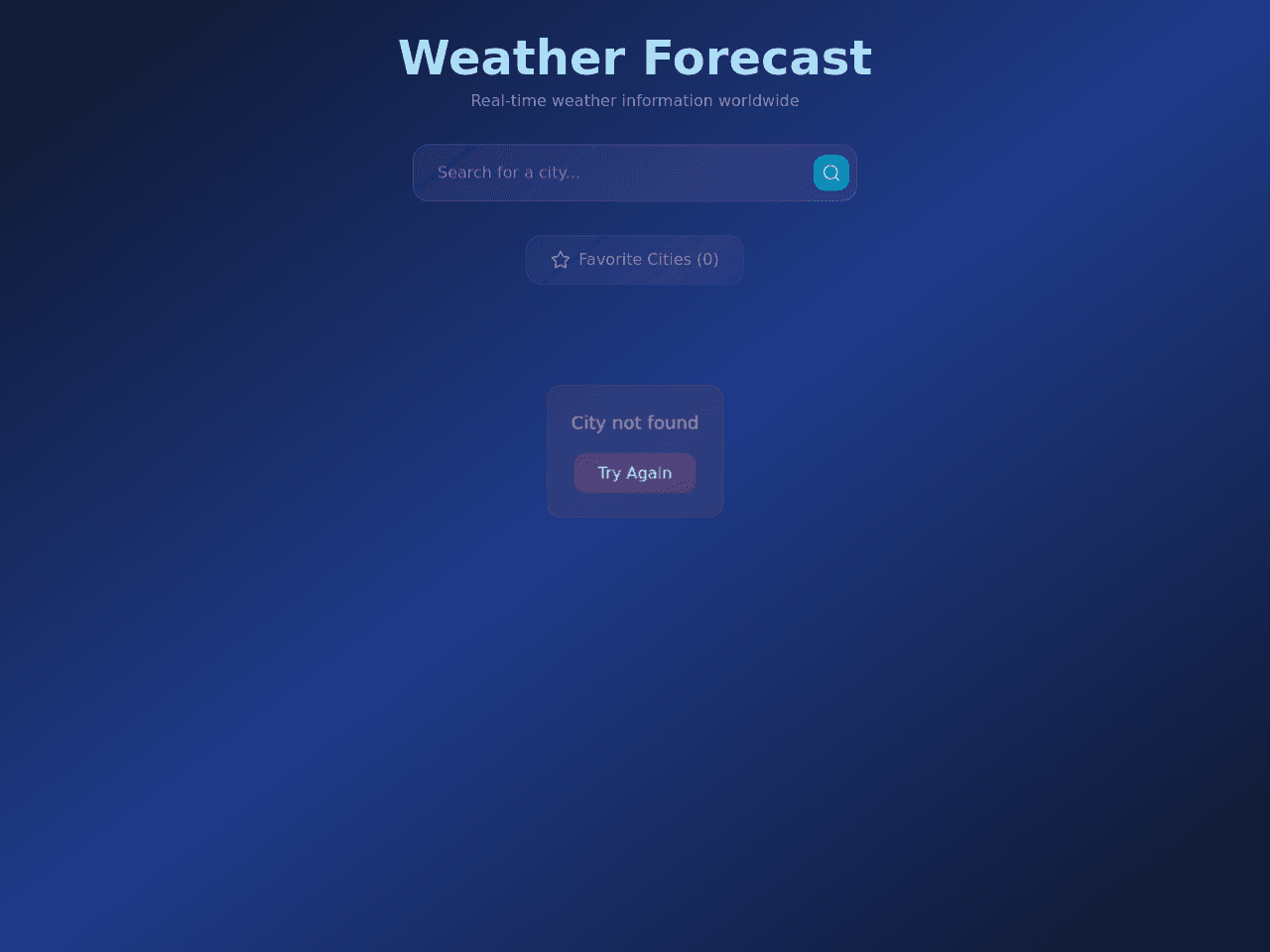 Weather Dashboard