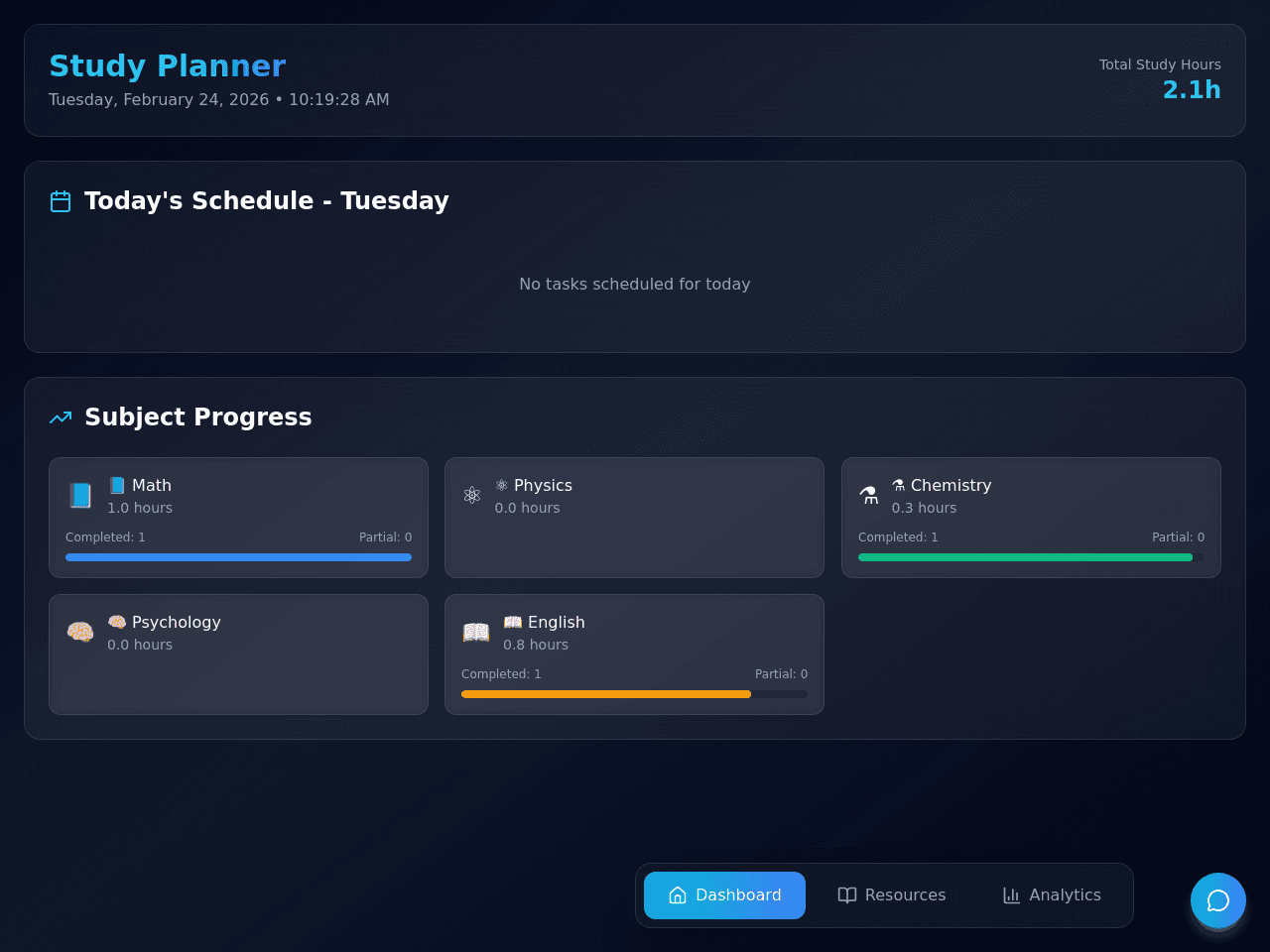 Study Rhythm Planner