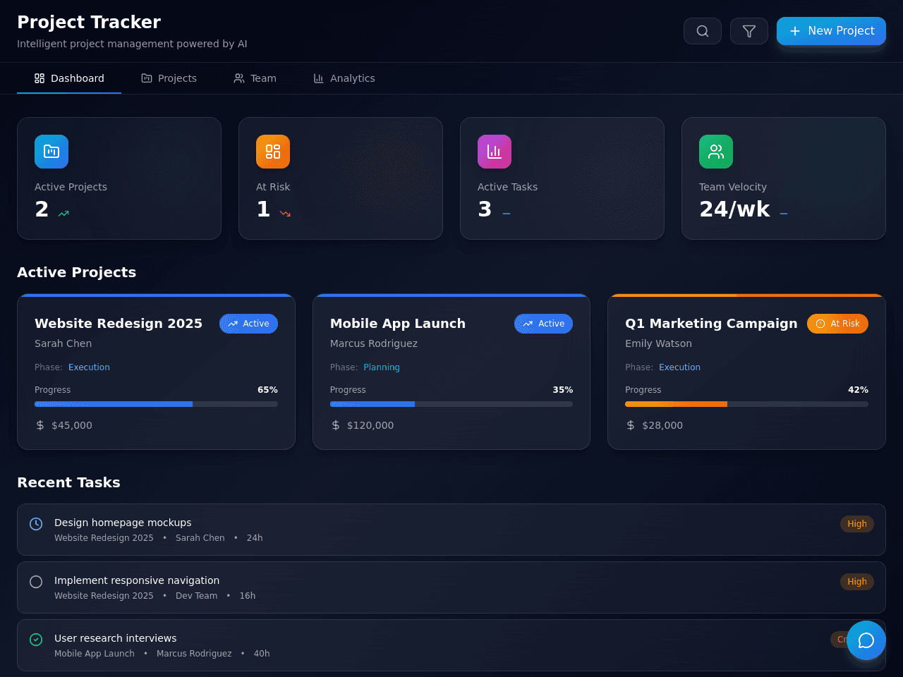 Project Flow Tracker