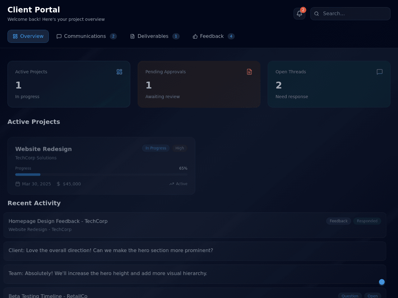Client Project Portal