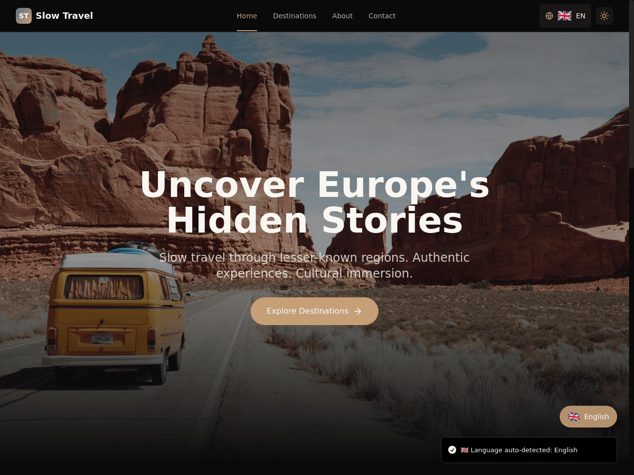 Slow Travel Portal