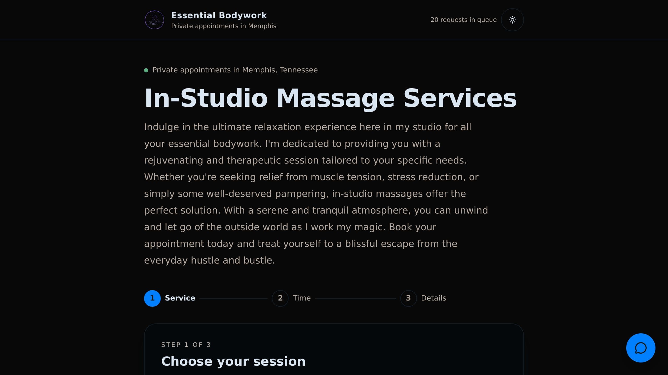 Request a Massage Appointment