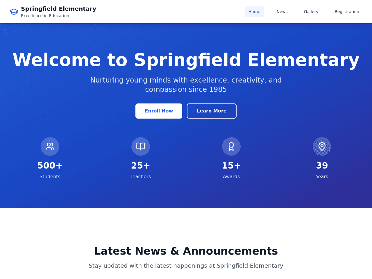 School Site Builder