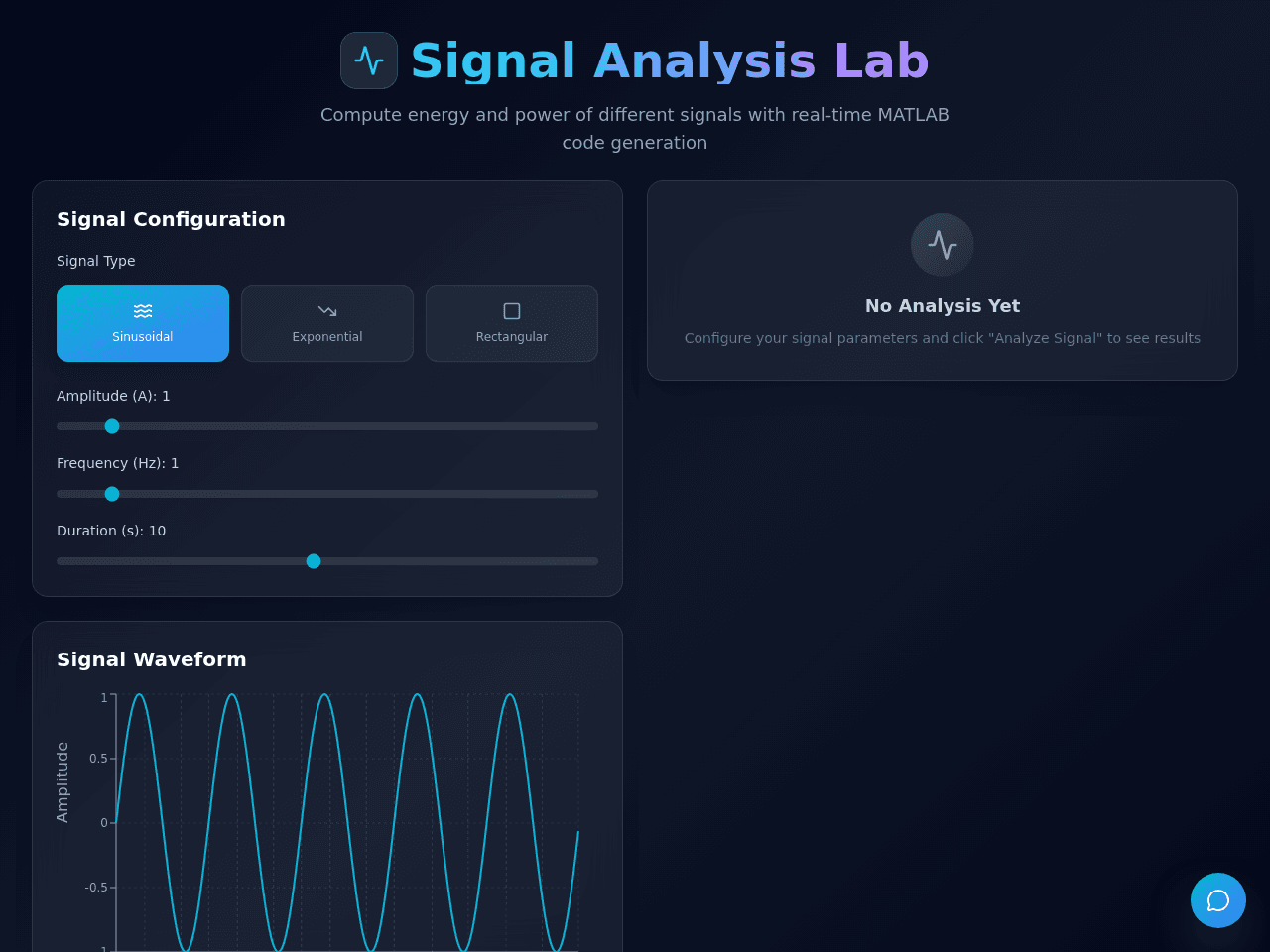 Signal Power Dashboard