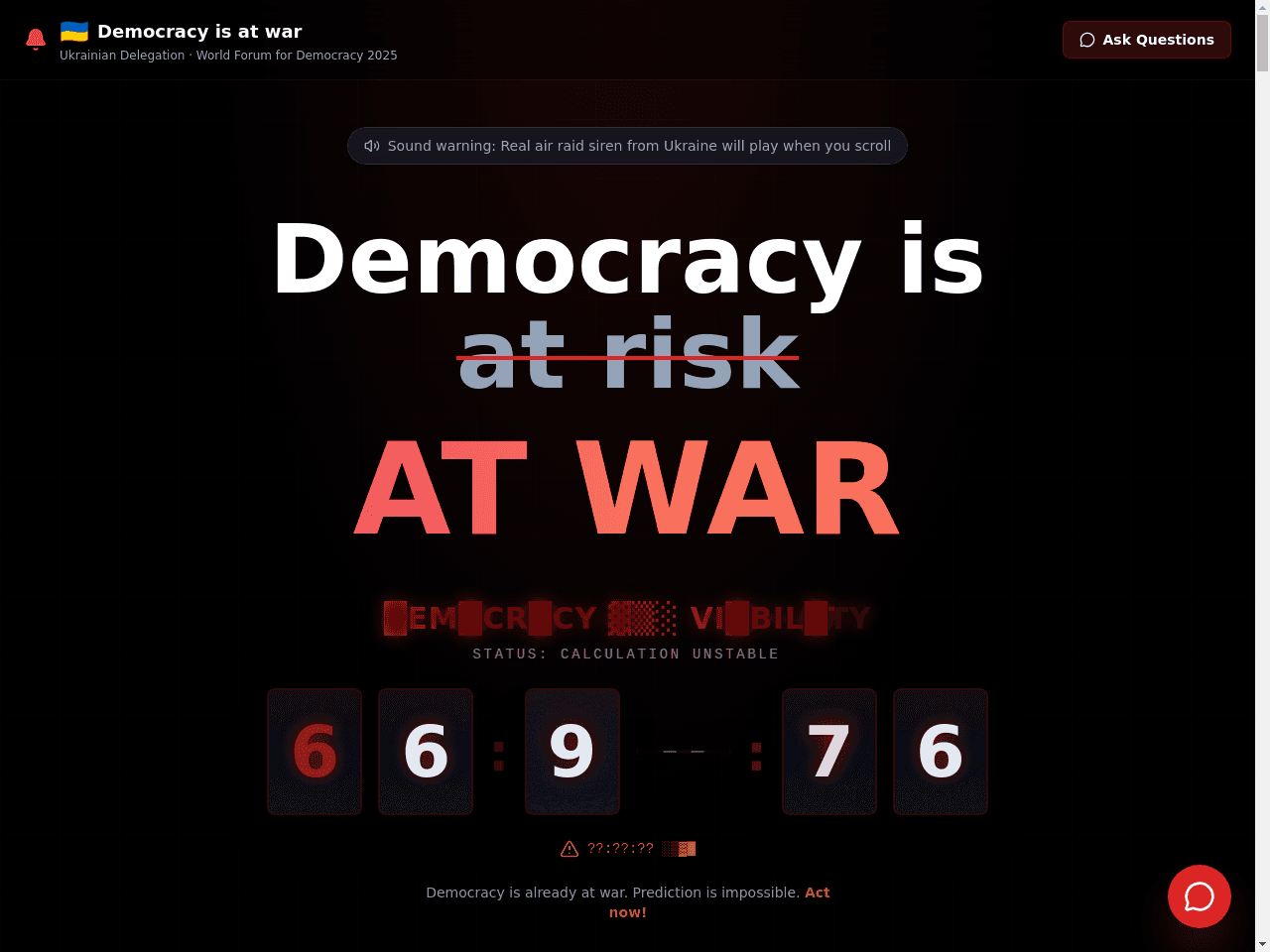 Democracy Alarm Portal