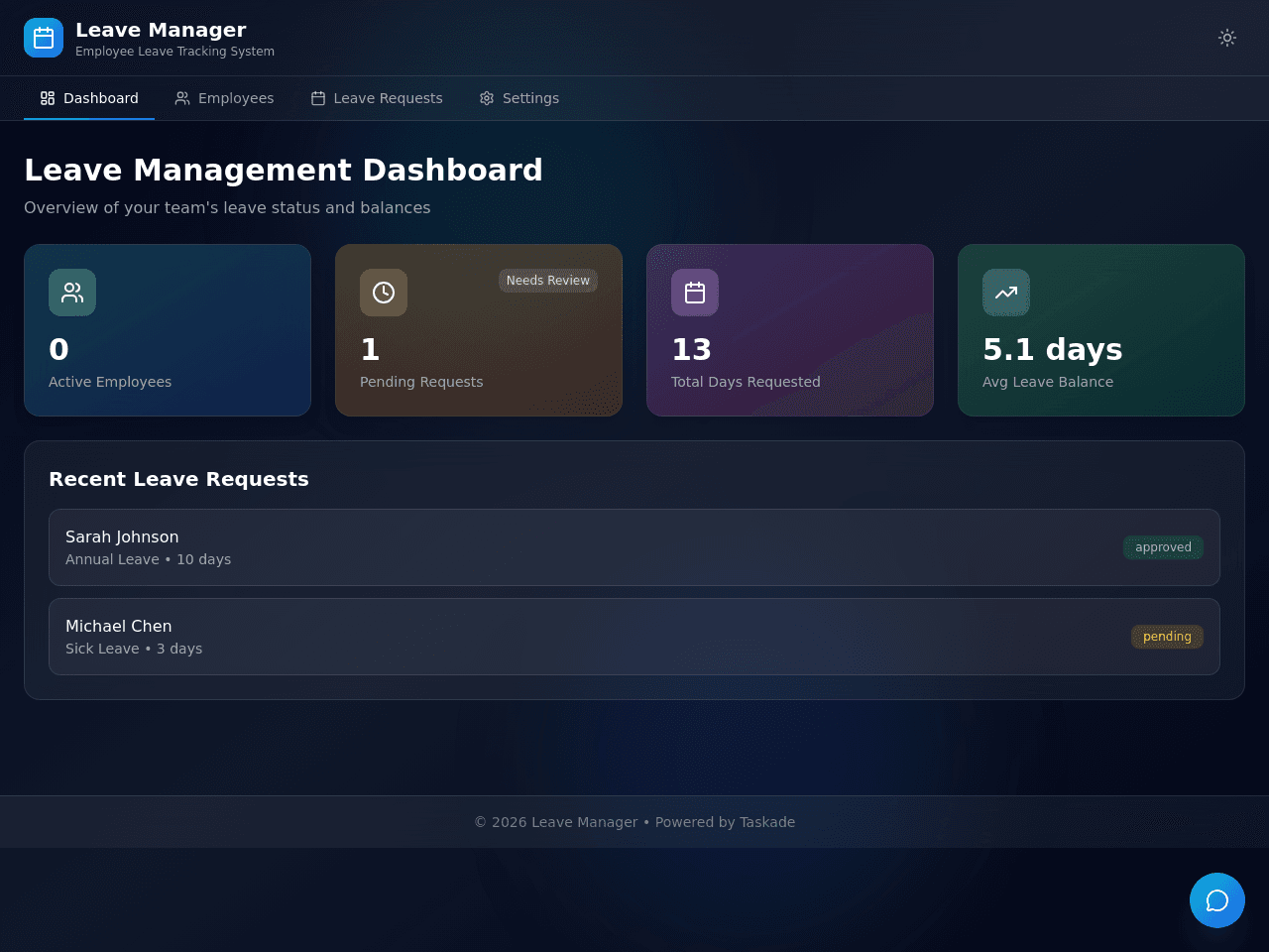 Leave Balance Tracker