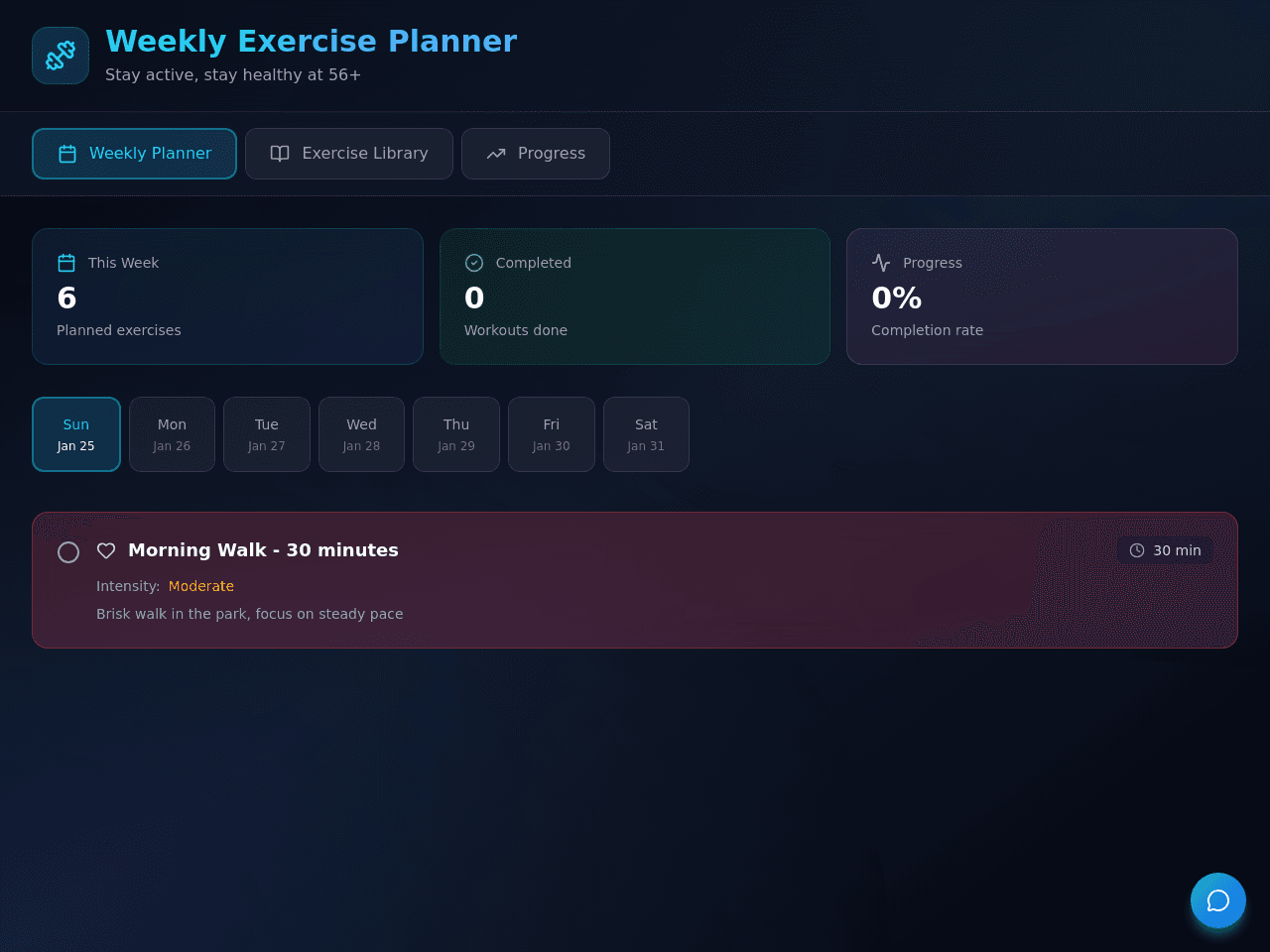 Exercise Planner Pro