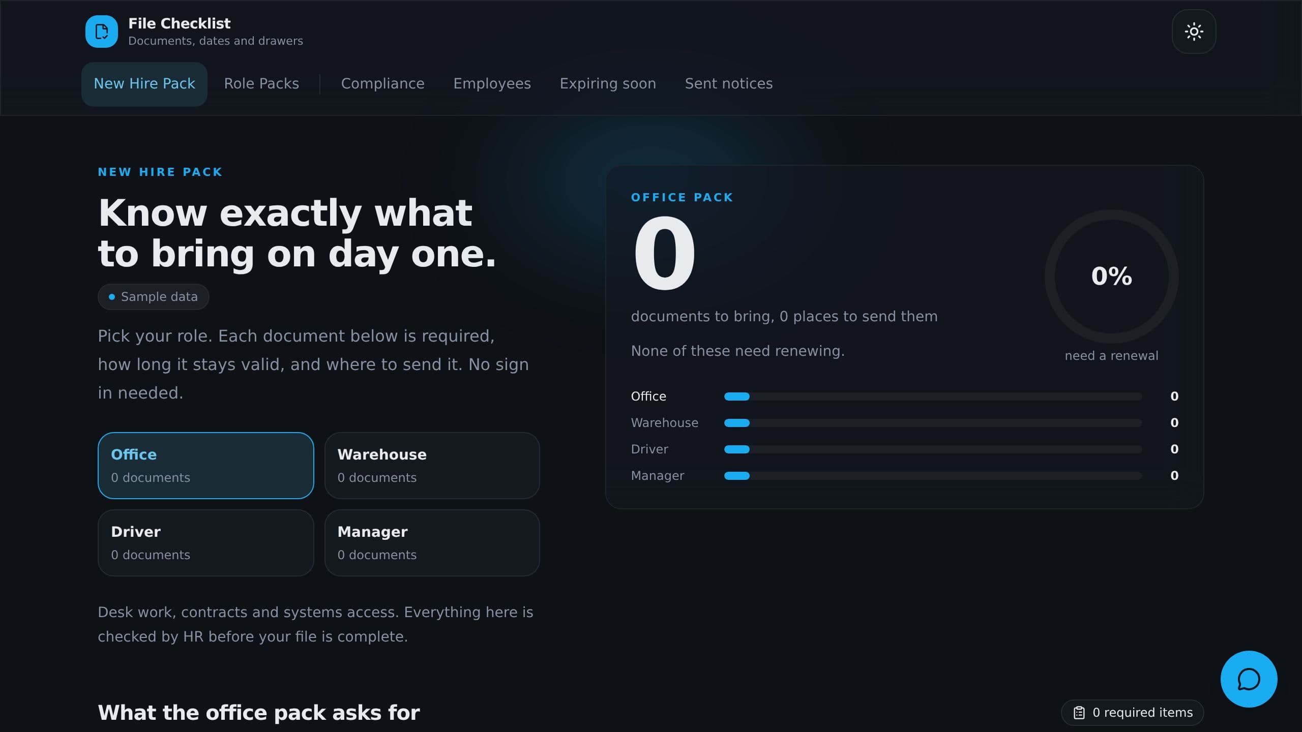 Employee File Checklist preview