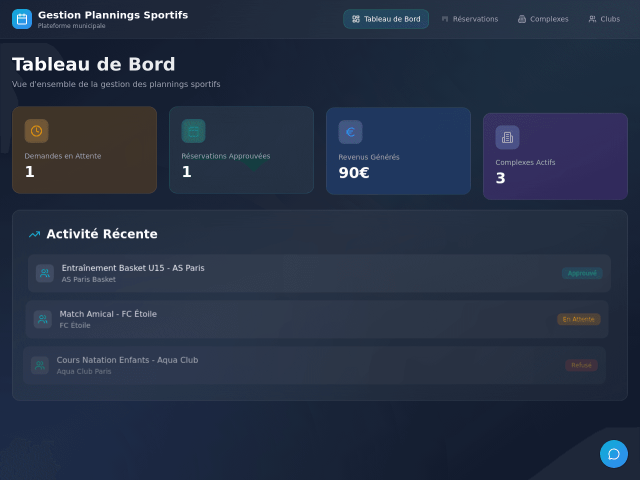 Sport Schedule Manager