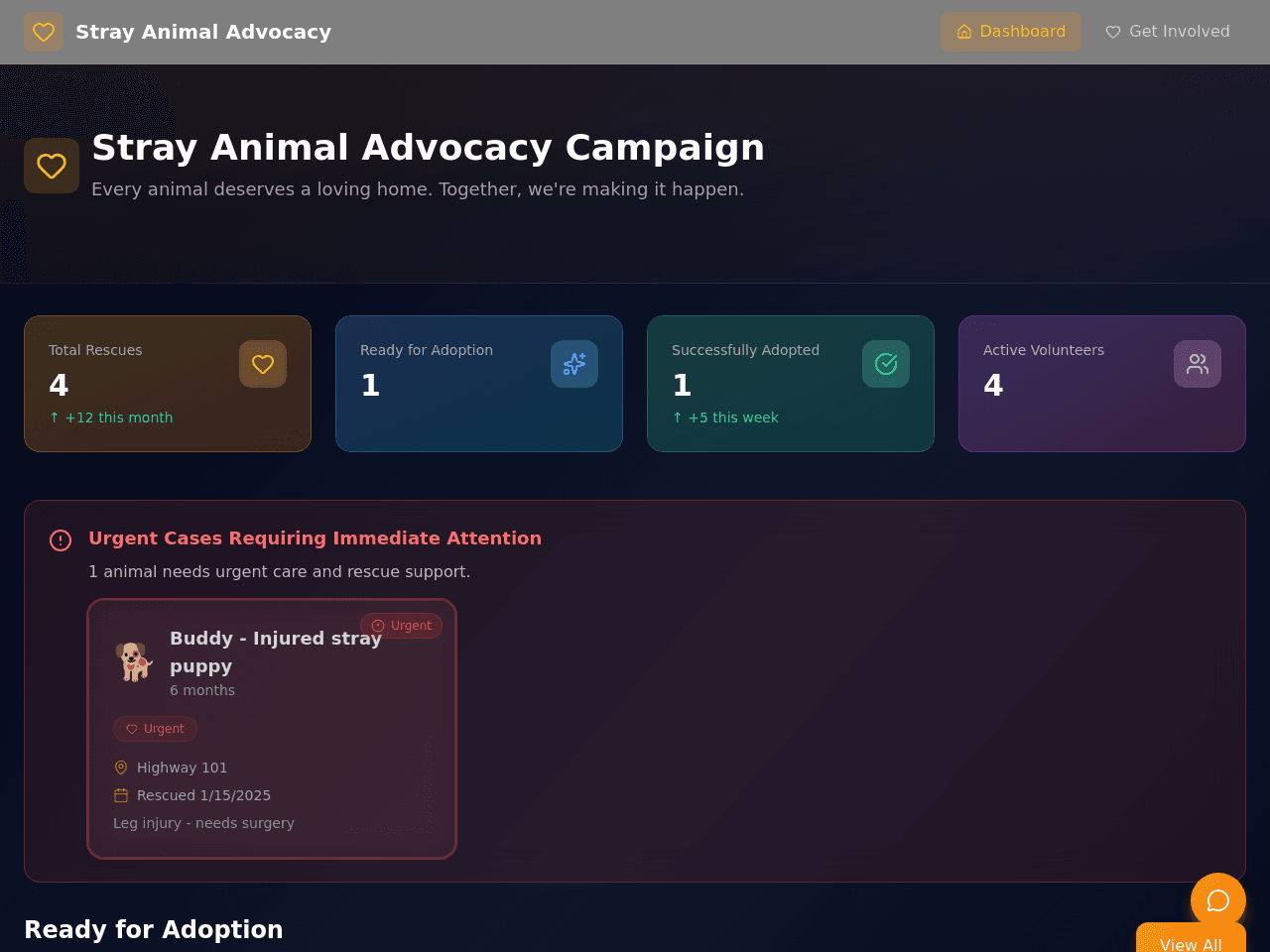 Rescue Mission Dashboard