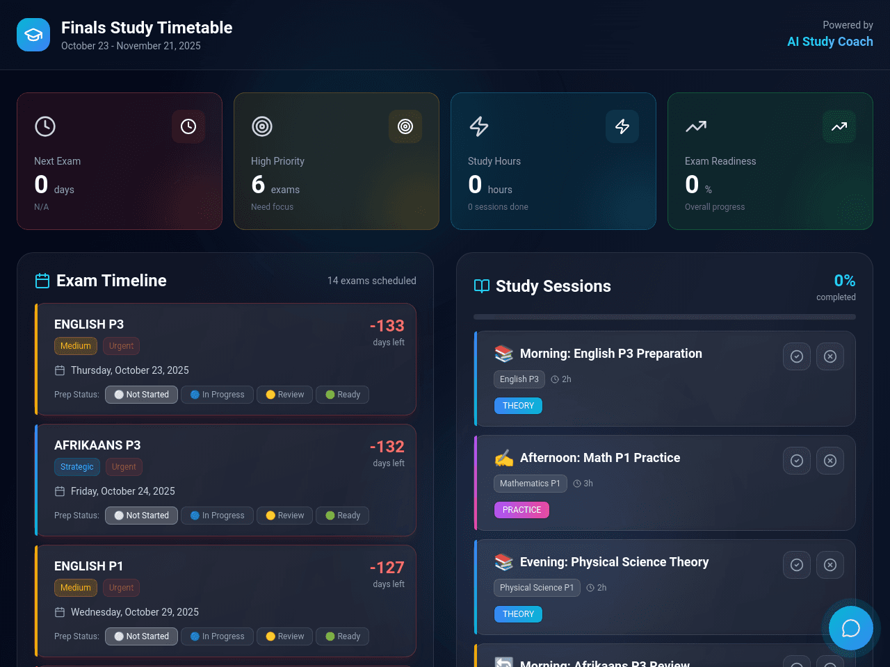Study Planner Pro