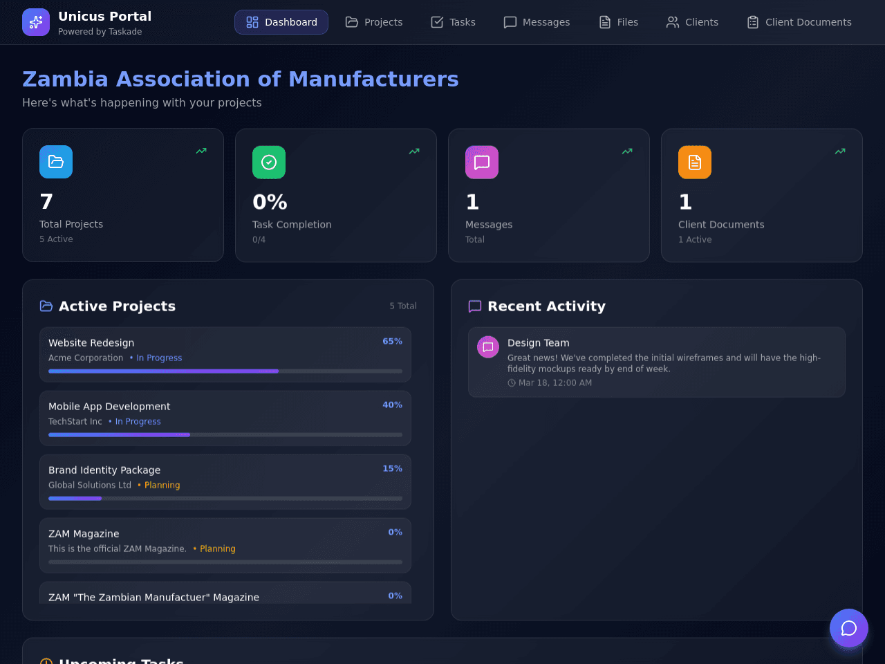 Client Portal Backup 4- Clients Documents component