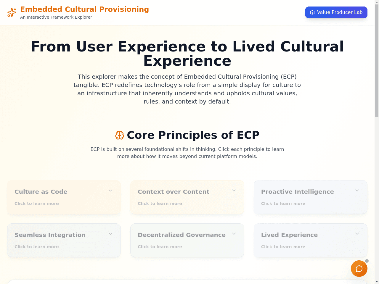 Cultural Framework Explorer