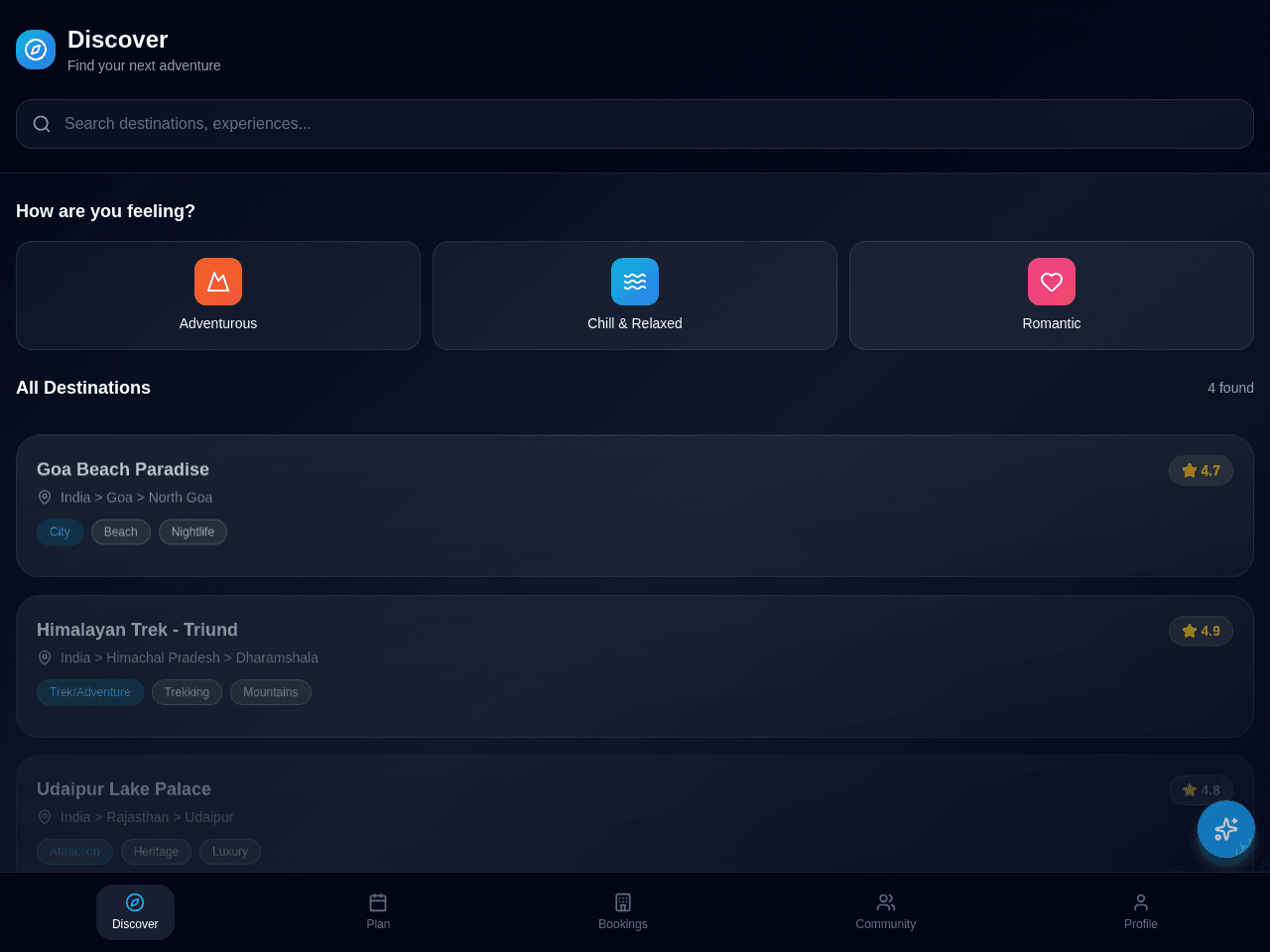 Traveler Dashboard