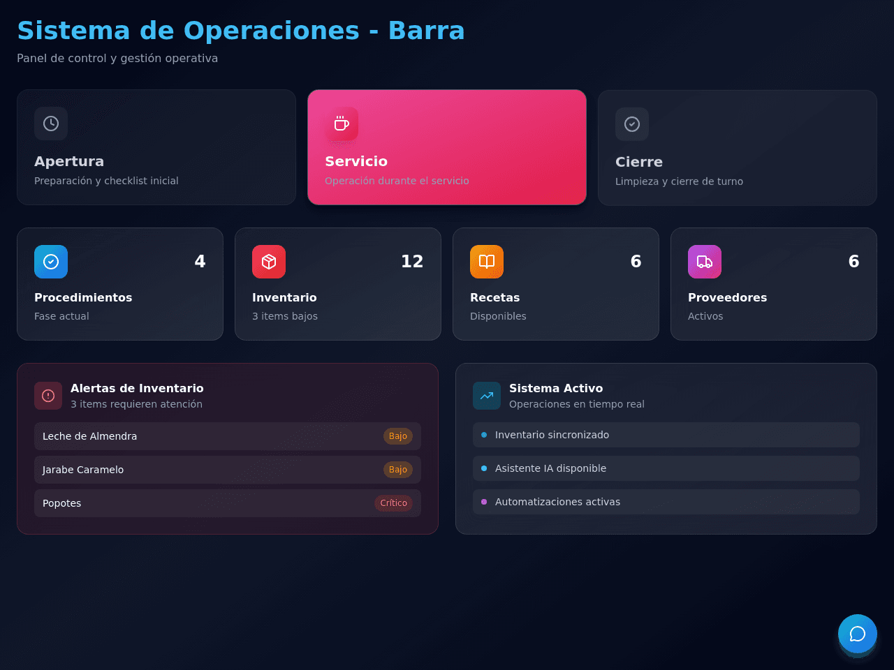 Barista Workflow Portal