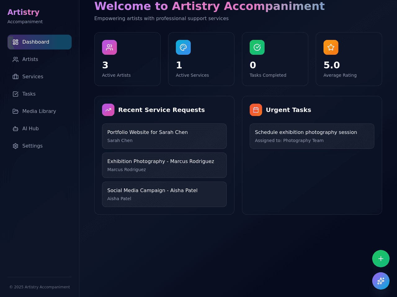 Artistry Task Portal