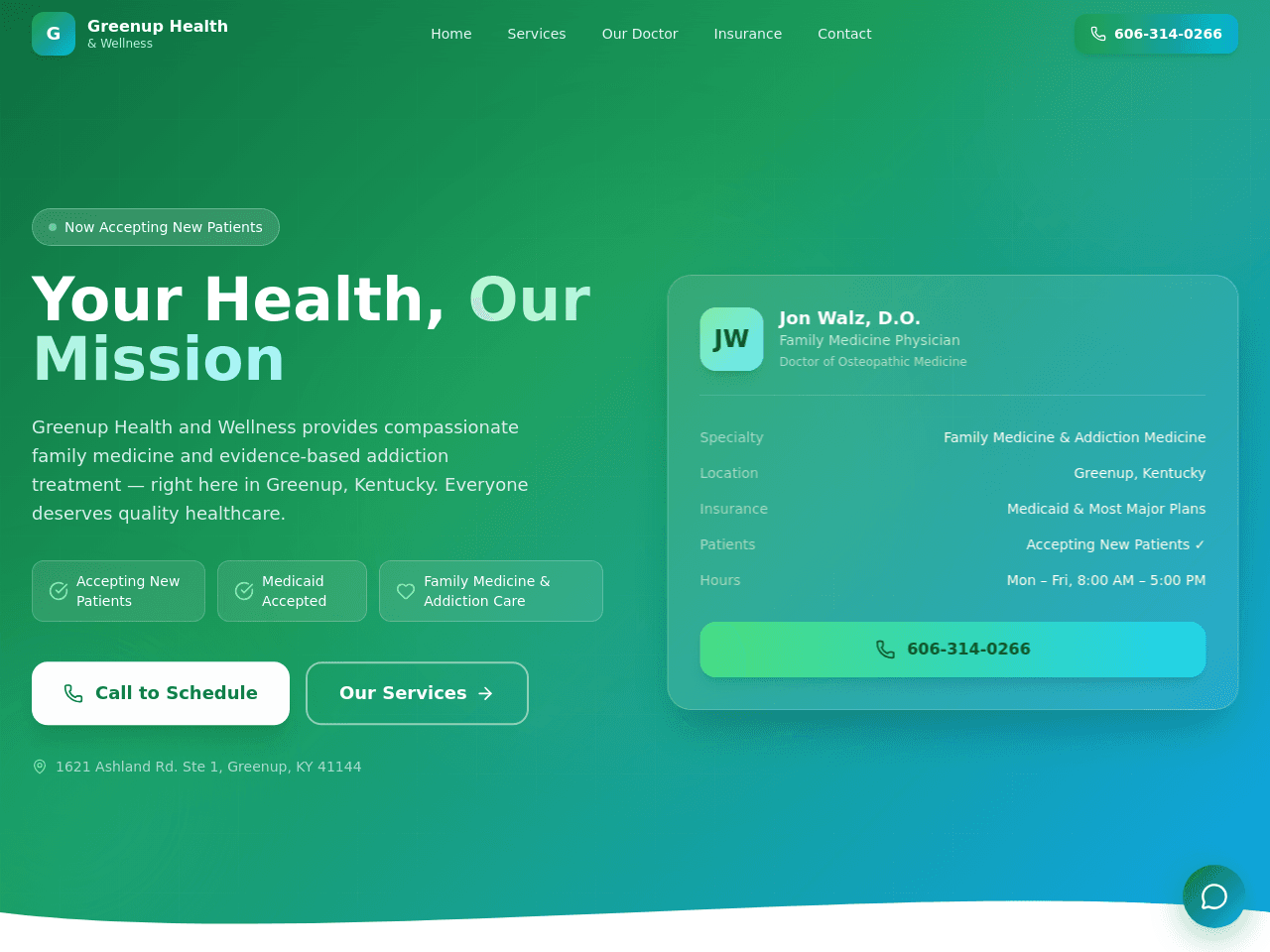 Greenup Wellness Portal