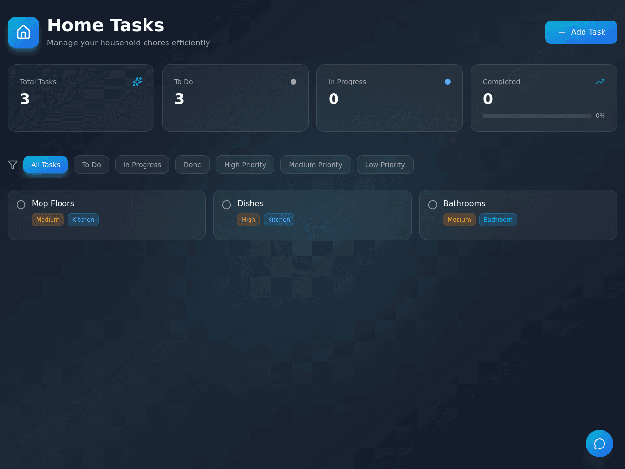 Home Task Dashboard