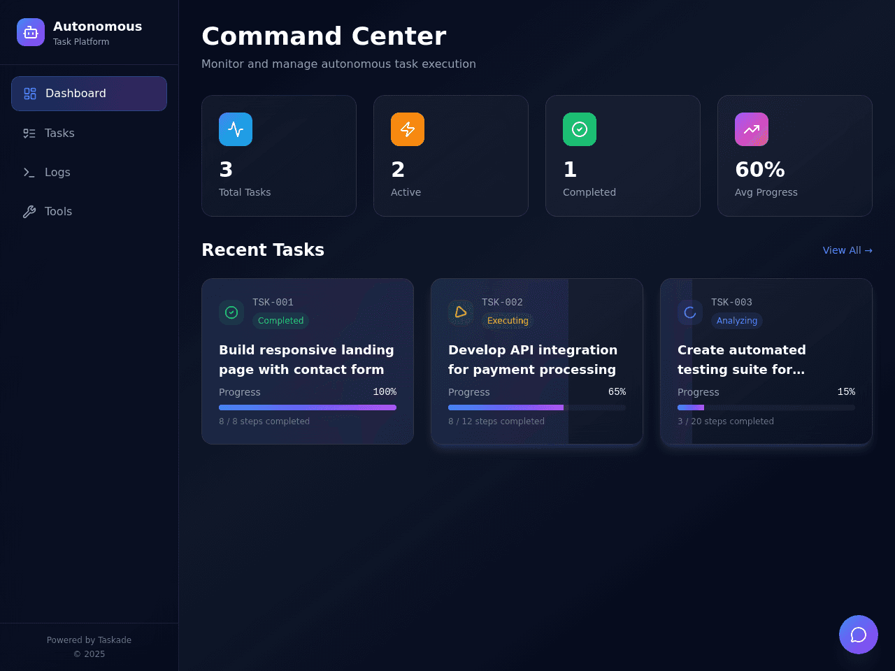 Task Execution Studio