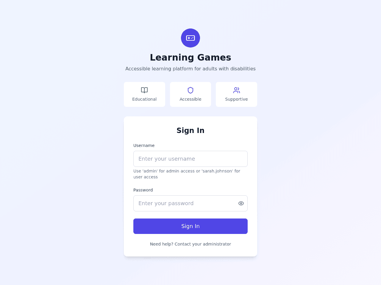Game Access Dash