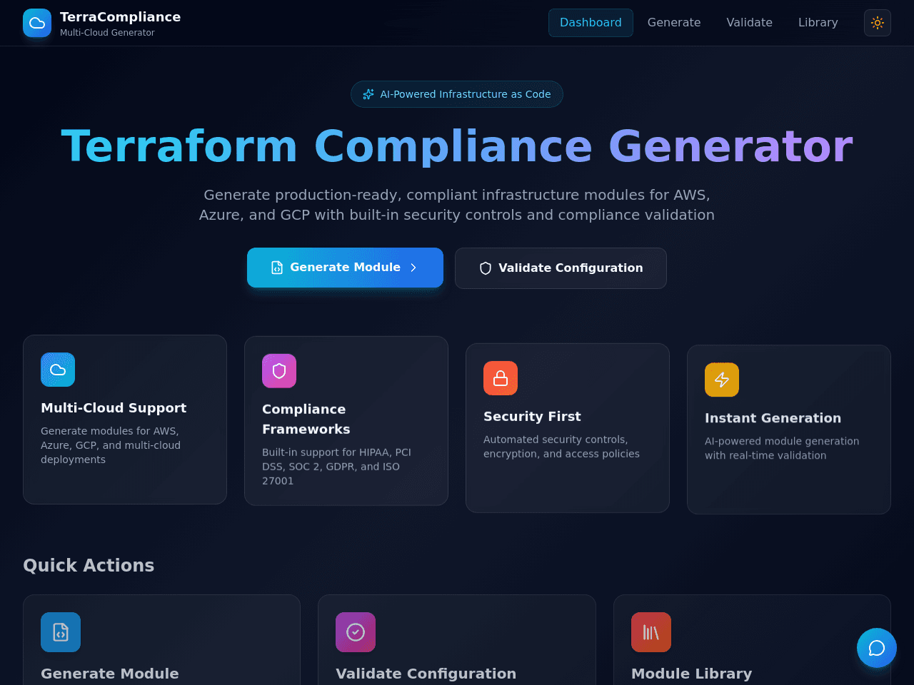 Terraform Compliance Studio