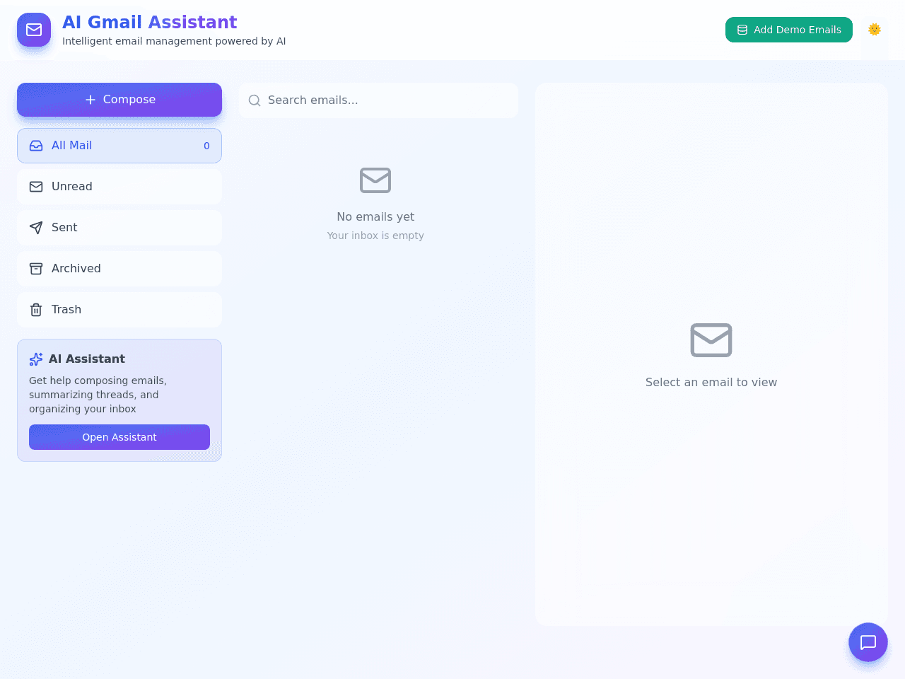 Inbox Assistant Dashboard
