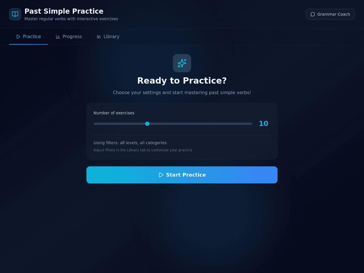 Verb Practice Studio